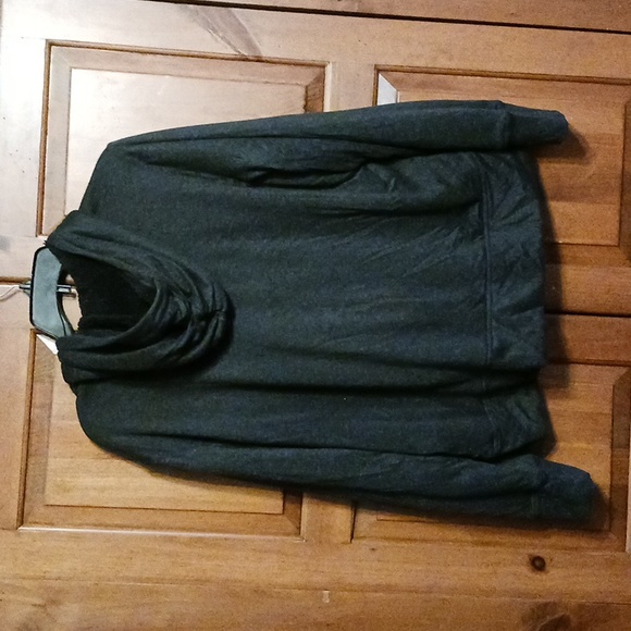 Members Mark Jacket Misses Xl Sherpa Lined Hooded Dark Charcoal Heather Like New - Picture 2 of 11